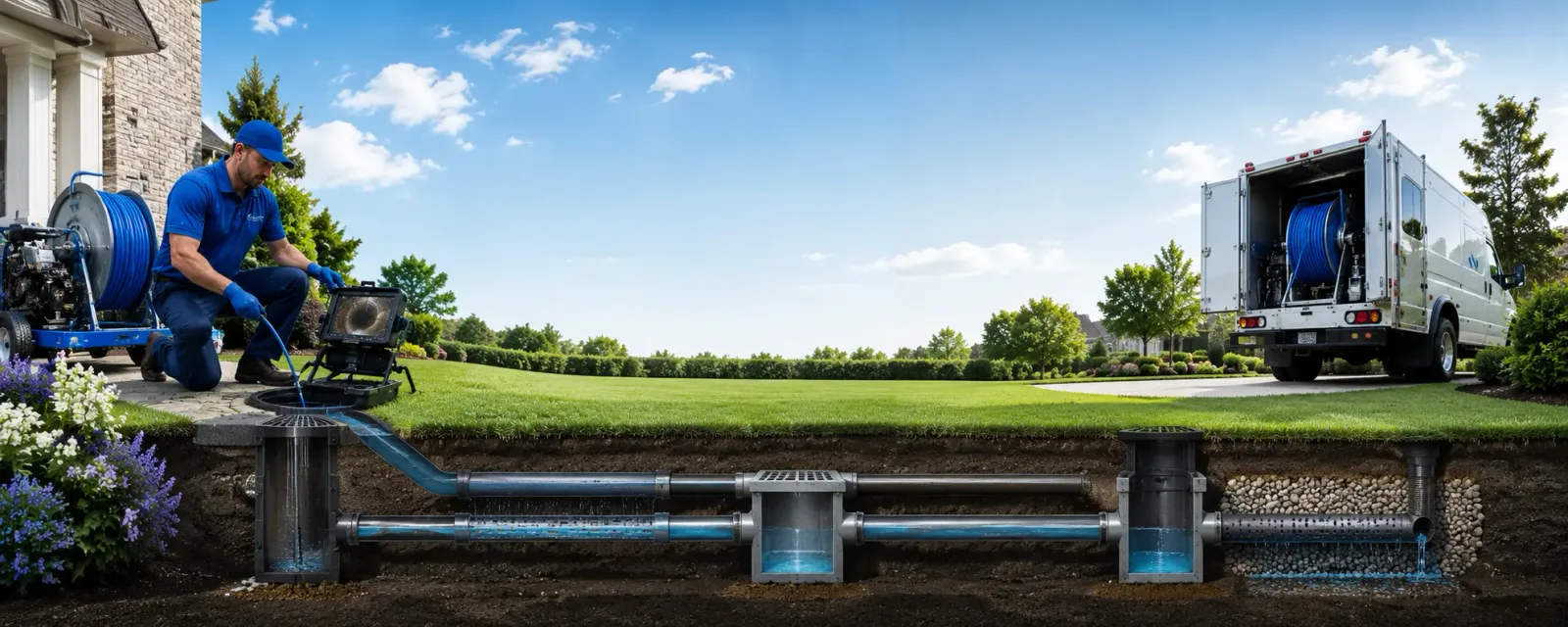 Outdoor drain cleaning information for Olive Branch, IL